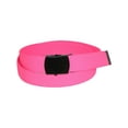 thumbnail image 1 of CTM  Adjustable 1.25 Inch Wide Neon Fabric Web Belt (Women's Plus), 1 of 2