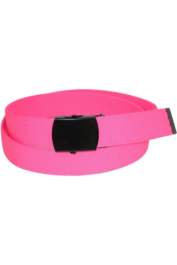 Adjustable 1.25 Inch Wide Neon Fabric Web Belt (Women's Plus)