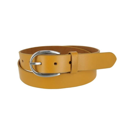 CTM Adjustable Smooth Leather Dress Belt (Women)