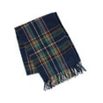 thumbnail image 1 of CTM Adult Classic Plaid Soft Winter Scarf with Fringe, 1 of 4