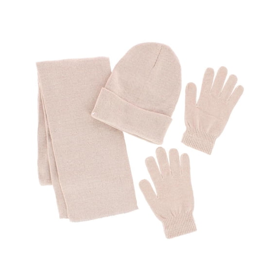 CTM Adult One Size Winter Beanie Hat Gloves and Scarf Set by Wootie