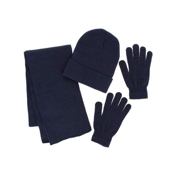 CTM Adult One Size Winter Beanie Hat Gloves and Scarf Set by Wootie