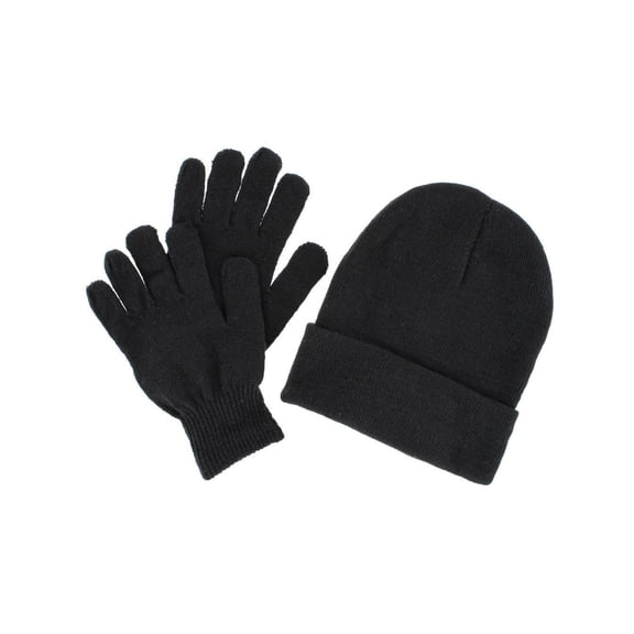 CTM Adult One Size Winter Beanie Hat and Gloves Set by Wootie