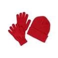 thumbnail image 1 of CTM Adult One Size Winter Beanie Hat and Gloves Set by Wootie, 1 of 4