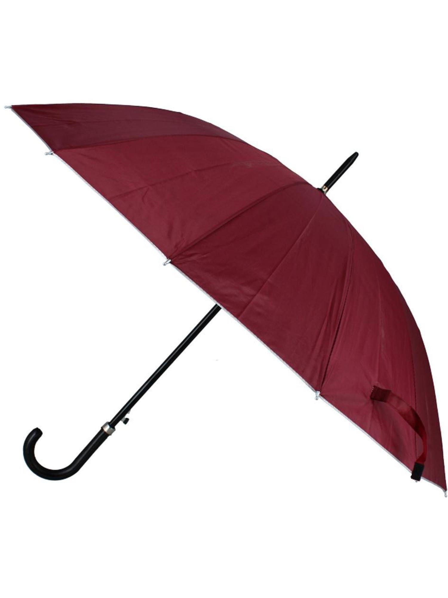 CTM Adult Sleek Solid Color Stick Umbrella