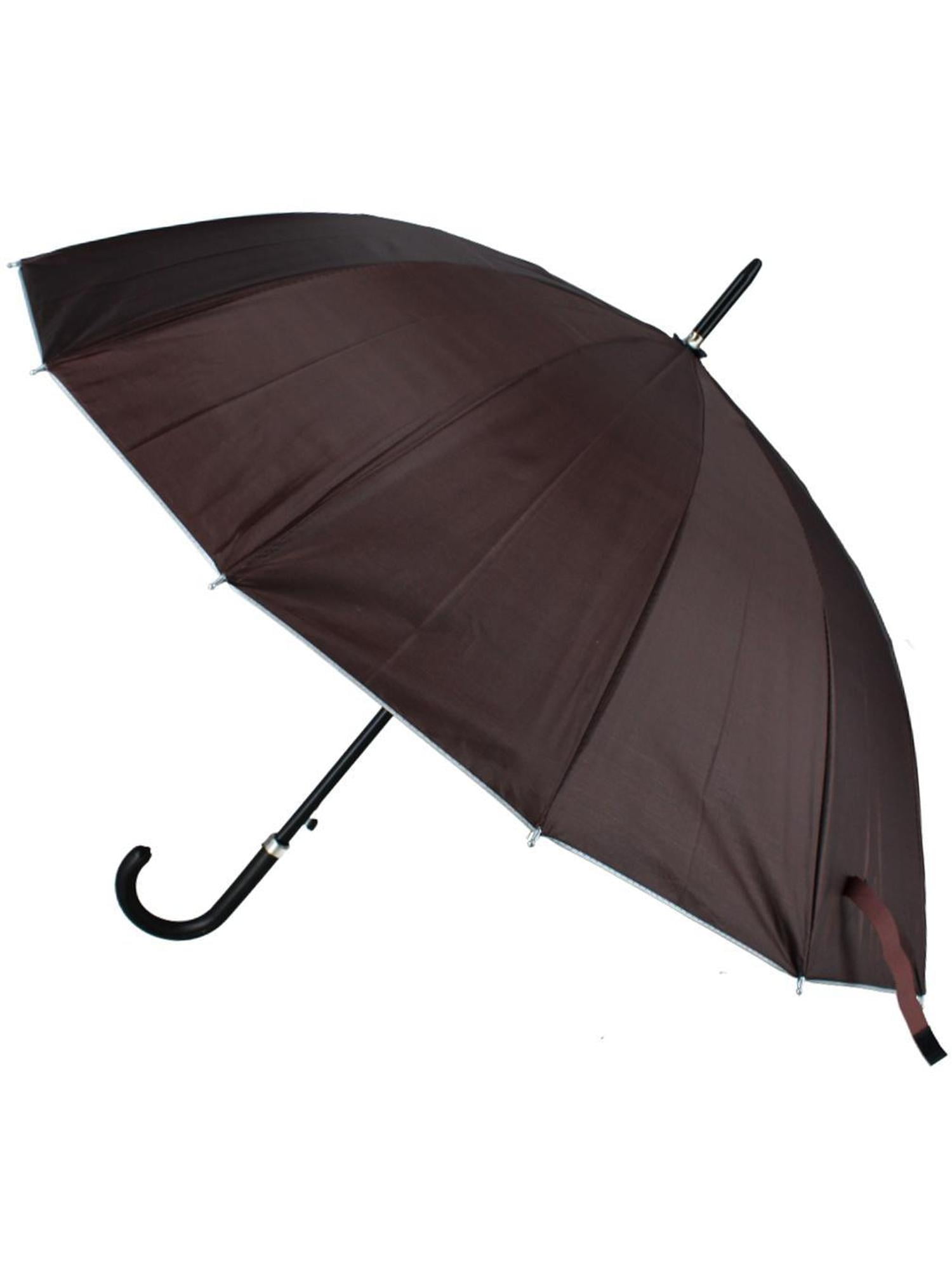 CTM Adult Sleek Solid Color Stick Umbrella