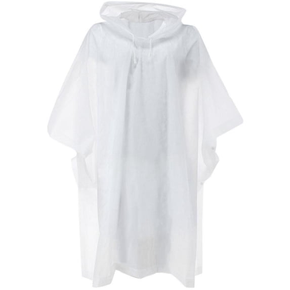 CTM Adult Waterproof Reusable Rain Poncho by Wootie
