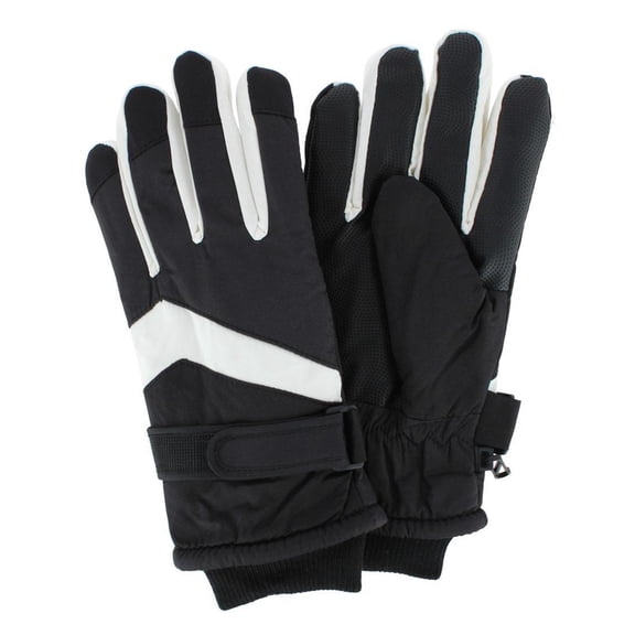 CTM Adult Winter Ski Gloves with Extended Cuff and Wrist Strap by Wootie