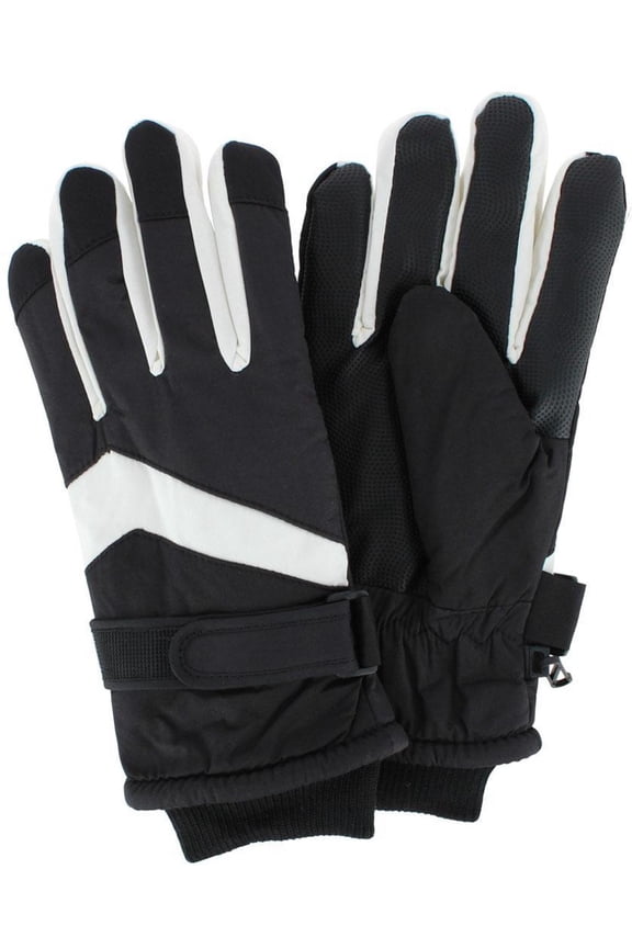 Adult Winter Ski Gloves with Extended Cuff and Wrist Strap by Wootie