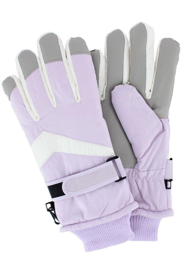 Adult Winter Ski Gloves with Extended Cuff and Wrist Strap by Wootie