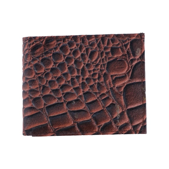 CTM Alligator Print Bifold Wallet (Men)