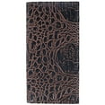 thumbnail image 1 of CTM  Alligator Print Roper Wallet and Checkbook Holder (Men), 1 of 6