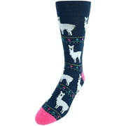 CTM  Alpaca Print Novelty Socks (Men)