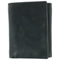 thumbnail image 1 of CTM  American Bison Leather RFID Trifold Wallet (Men), 1 of 4