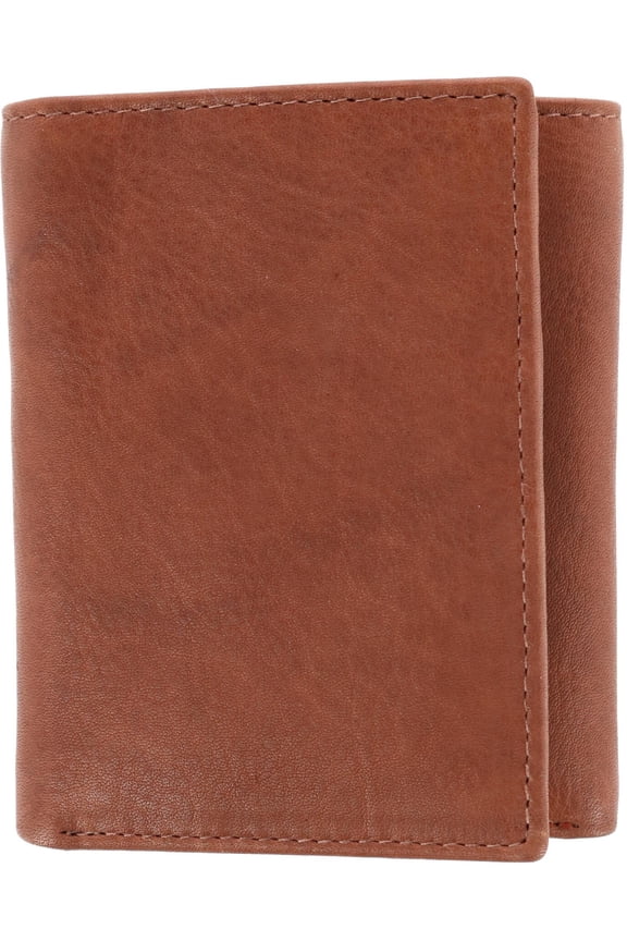 American Bison Leather RFID Trifold Wallet (Men)
