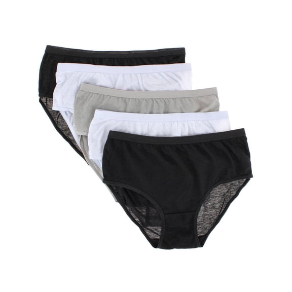 CTM  Assorted Cotton Briefs (5 Pack) (Women)