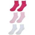 thumbnail image 1 of CTM Baby's Soft Triple Roll Socks by Wootie (3 Pack), 1 of 7