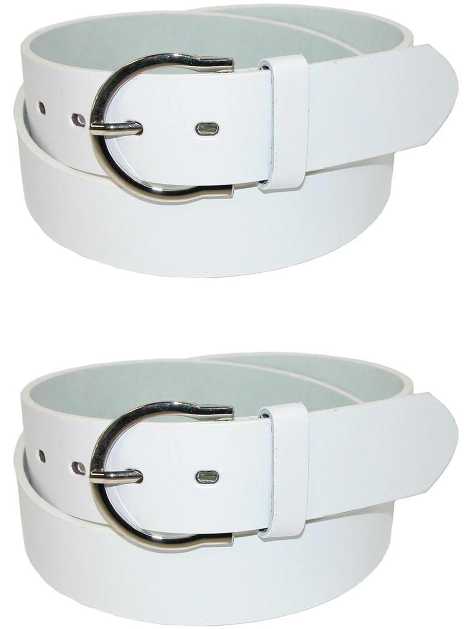 CTM 1 3/8 Inch Wide Basic Bridle Belt Twin Pack (Women  display picture 1