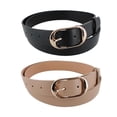 thumbnail image 1 of CTM  Belt with Centerbar Buckle (Pack of 2 Colors) (Women's Plus), 1 of 7