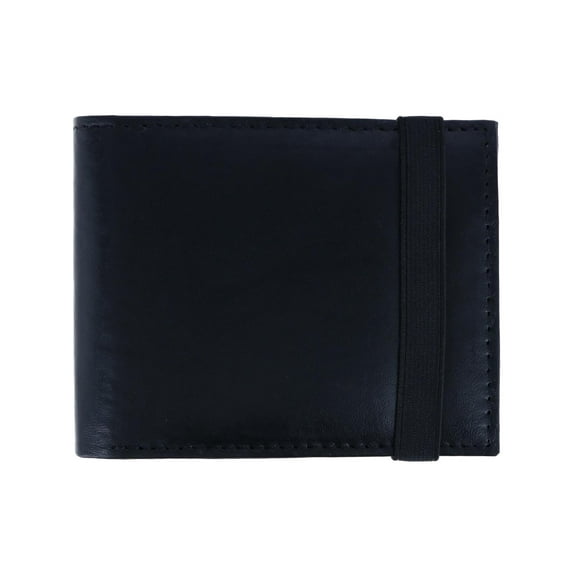 CTM  Bifold Wallet with Elastic Keeper Strap (Men)
