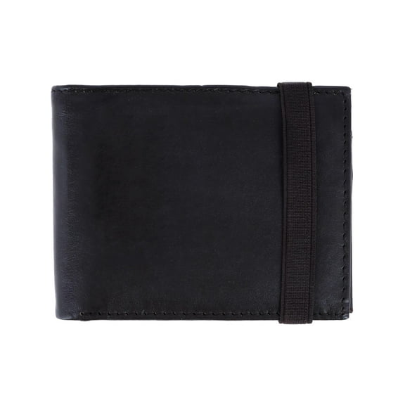 CTM  Bifold Wallet with Elastic Keeper Strap (Men)