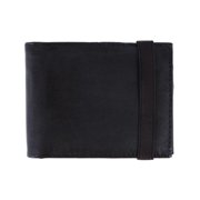 CTM Bifold Wallet with Elastic Keeper Strap Men