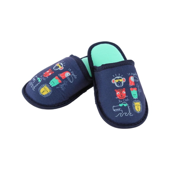 CTM Boy's Animal Assorted Slippers