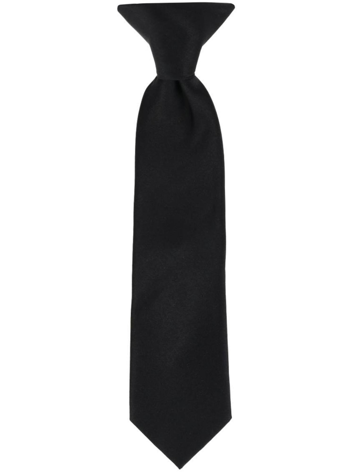 CTM Boy's Clip On Classic Tie
