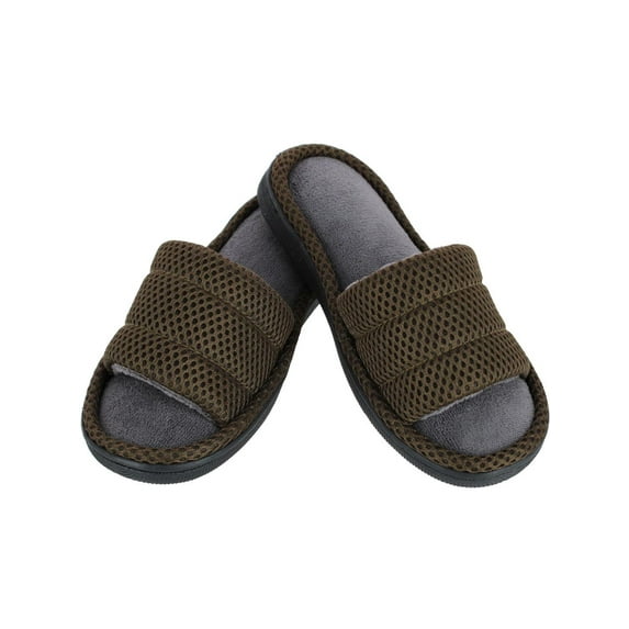 CTM Boy's Lightweight Open Toe Slide Slippers
