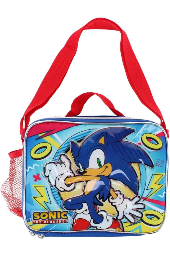 Boy's Sonic the Hedgehog Lunchbox with Side Pocket