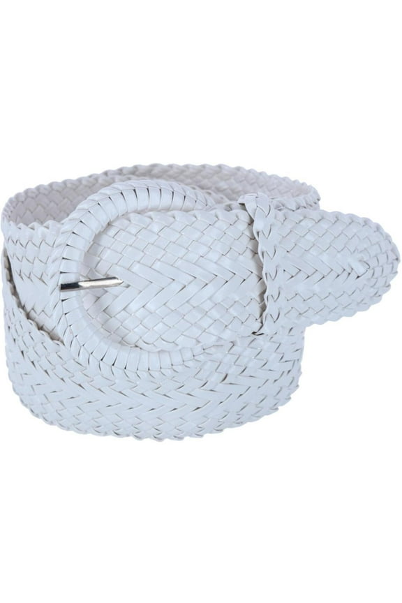 Braided Wide Belt with Matching Buckle (Women)