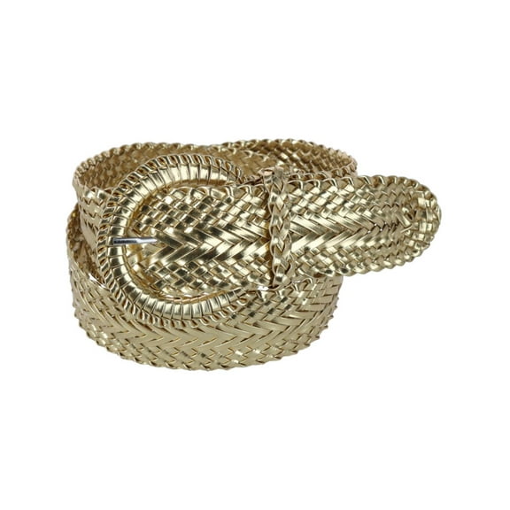 CTM Braided Wide Belt with Matching Buckle (Women)