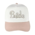 thumbnail image 1 of CTM Bride To Be Satin Pearl Beaded Hat for Women, 1 of 4