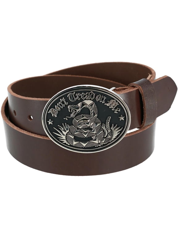 Bridle Belt with Don't Tread on Me Buckle (2 Buckle Set) (Men)