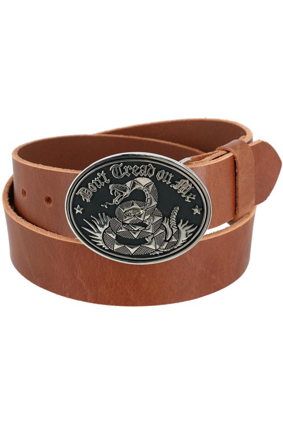 Bridle Belt with Don't Tread on Me Buckle (2 Buckle Set) (Men)