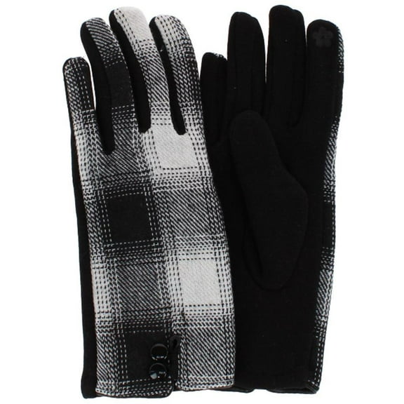 CTM  Buffalo Plaid Touchscreen Winter Gloves (Women)