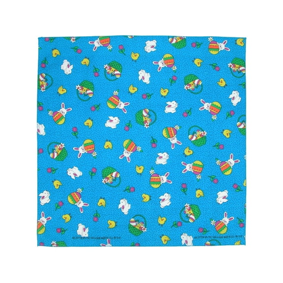 CTM Bunny Patch Easter Print Holiday Bandana