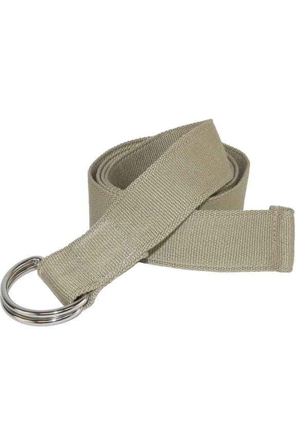 Canvas Web Belt with D Ring Buckle