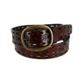 thumbnail image 1 of CTM  Center Bar Buckle Belt with Flowers (Women), 1 of 5