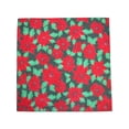 thumbnail image 1 of CTM Christmas Poinsettia Print Holiday Bandana, 1 of 1