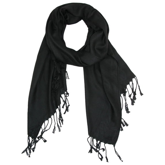 CTM Classic Pashmina Style Shawl Wraps (Women)