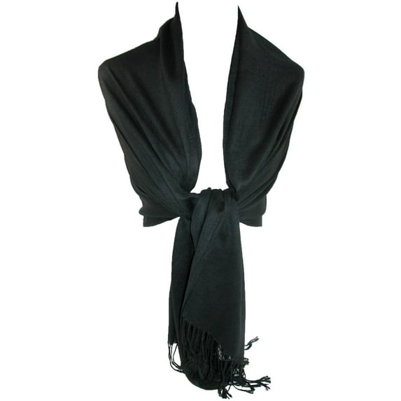 CTM Classic Pashmina Style Wrap Scarf Shawl (Pack of 2) (Women)