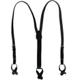 thumbnail image 1 of CTM Coated Leather Button-End 3/4 Inch Braided Suspenders, 1 of 4