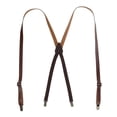 thumbnail image 1 of CTM Coated Leather Clip-End 3/4 Inch Suspenders, 1 of 4