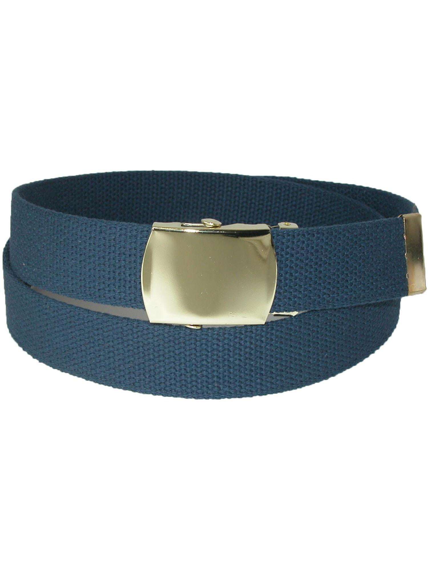 CTM Cotton Adjustable Belt with Brass Buckle