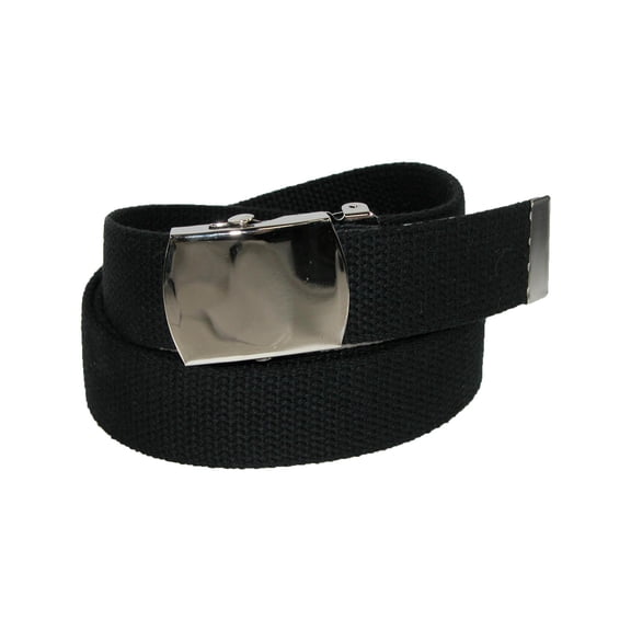 CTM Cotton Adjustable Belt with Nickel Buckle