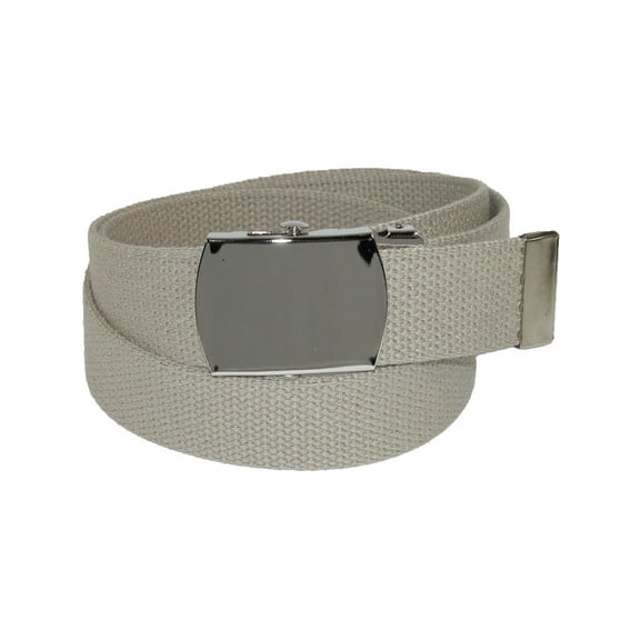 CTM Cotton Adjustable Belt with Nickel Buckle