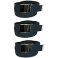thumbnail image 1 of CTM Cotton Adjustable Belt with Nickel Finish Buckle (Pack of 3), 1 of 3