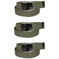 thumbnail image 1 of CTM Cotton Adjustable Belt with Nickel Finish Buckle (Pack of 3), 1 of 3