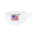 thumbnail image 1 of CTM Cotton Adjustable Belt with U.S.A. Flag Buckle, 1 of 4
